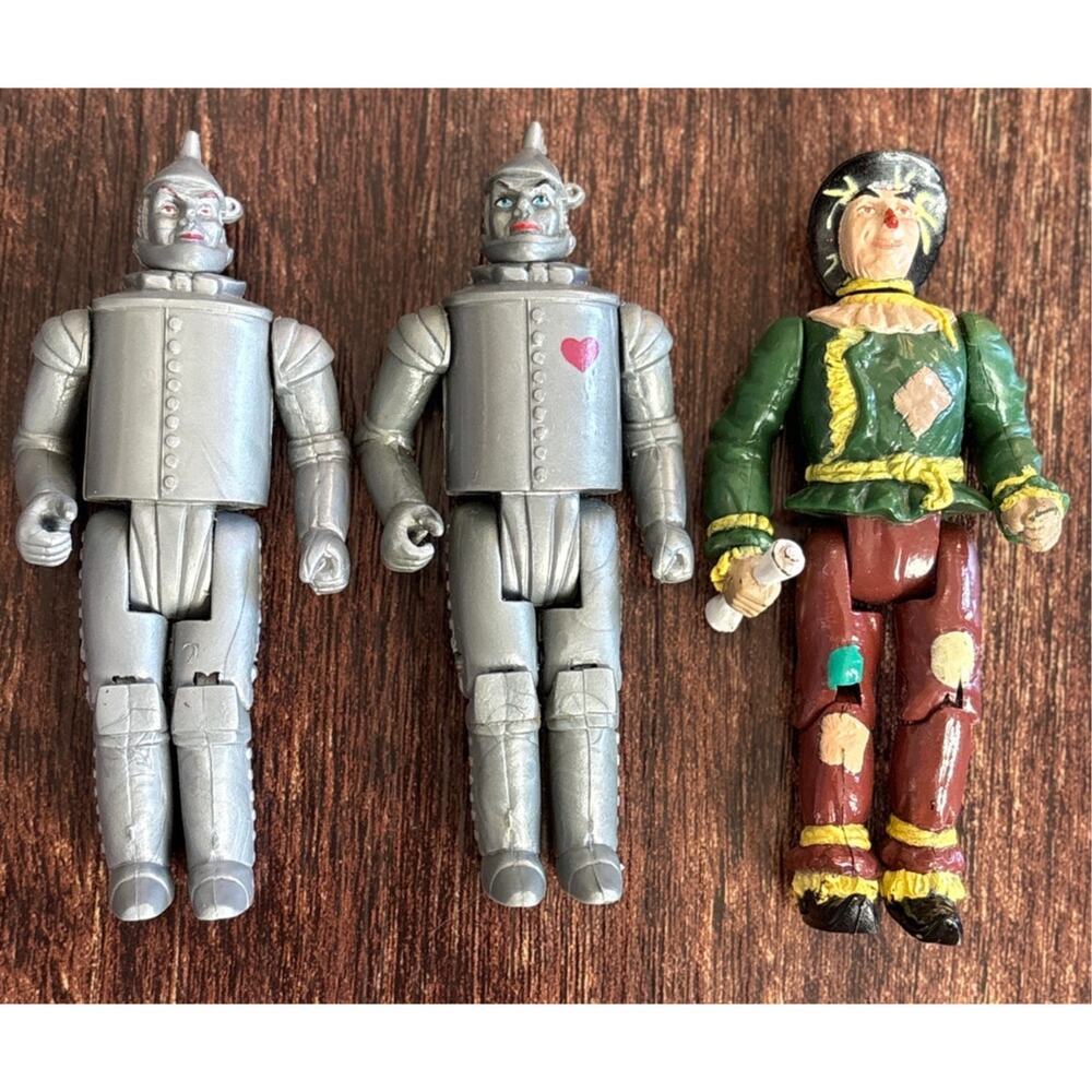 Vintage 1988 Multi Toys Wizard Of Oz 4 Inch Action Figures Tin Man Scarecrow Lot